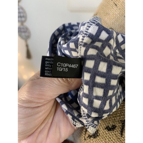 (B-57)The Limited Women’s M Black White Geometric Print Cami Tank Top Sleeveless - Picture 8 of 9